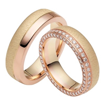 Vielsesringe i Guld og Rødguld